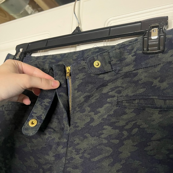 Roseanna Made in France Camo Trousers with Leather Details - Picture 7 of 14